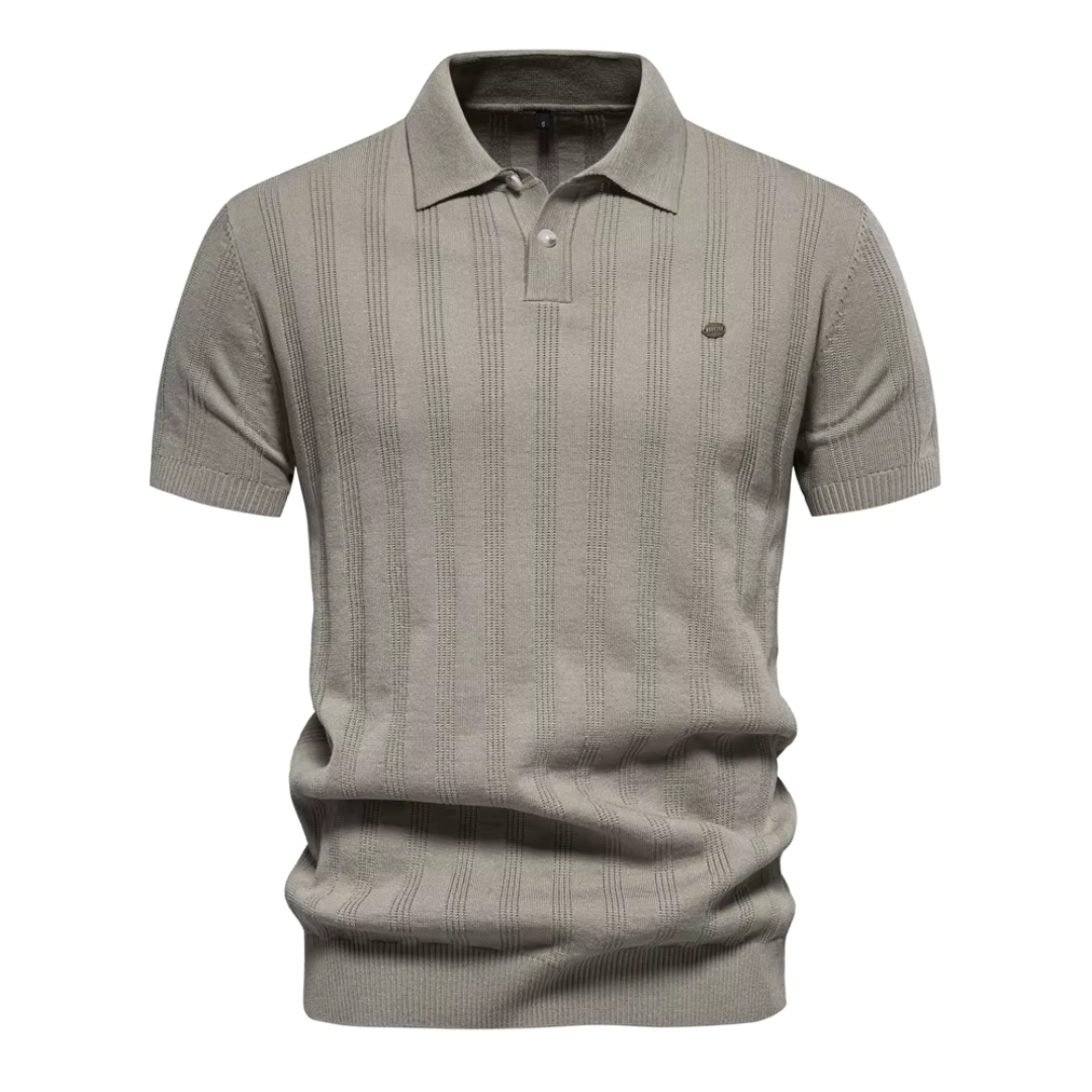 Polo Elvano maille texturée