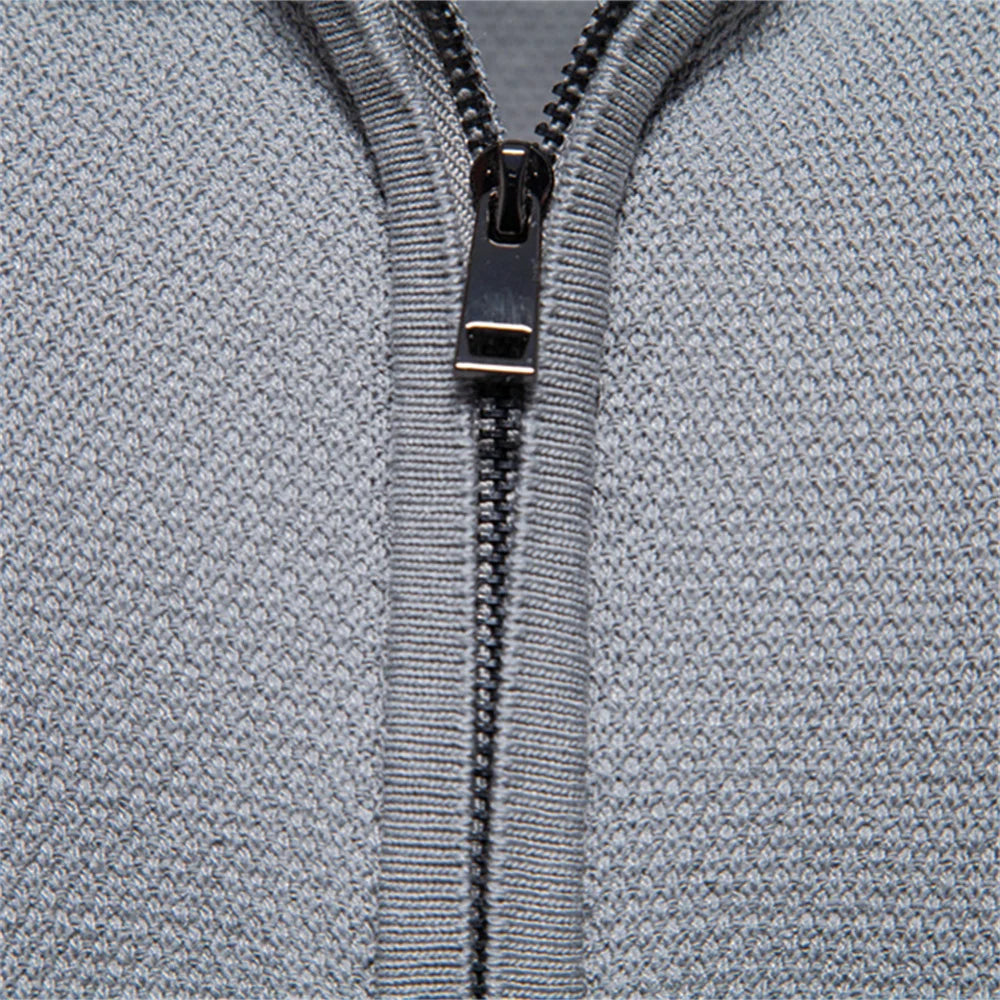Polo Lareno zippé maille fine