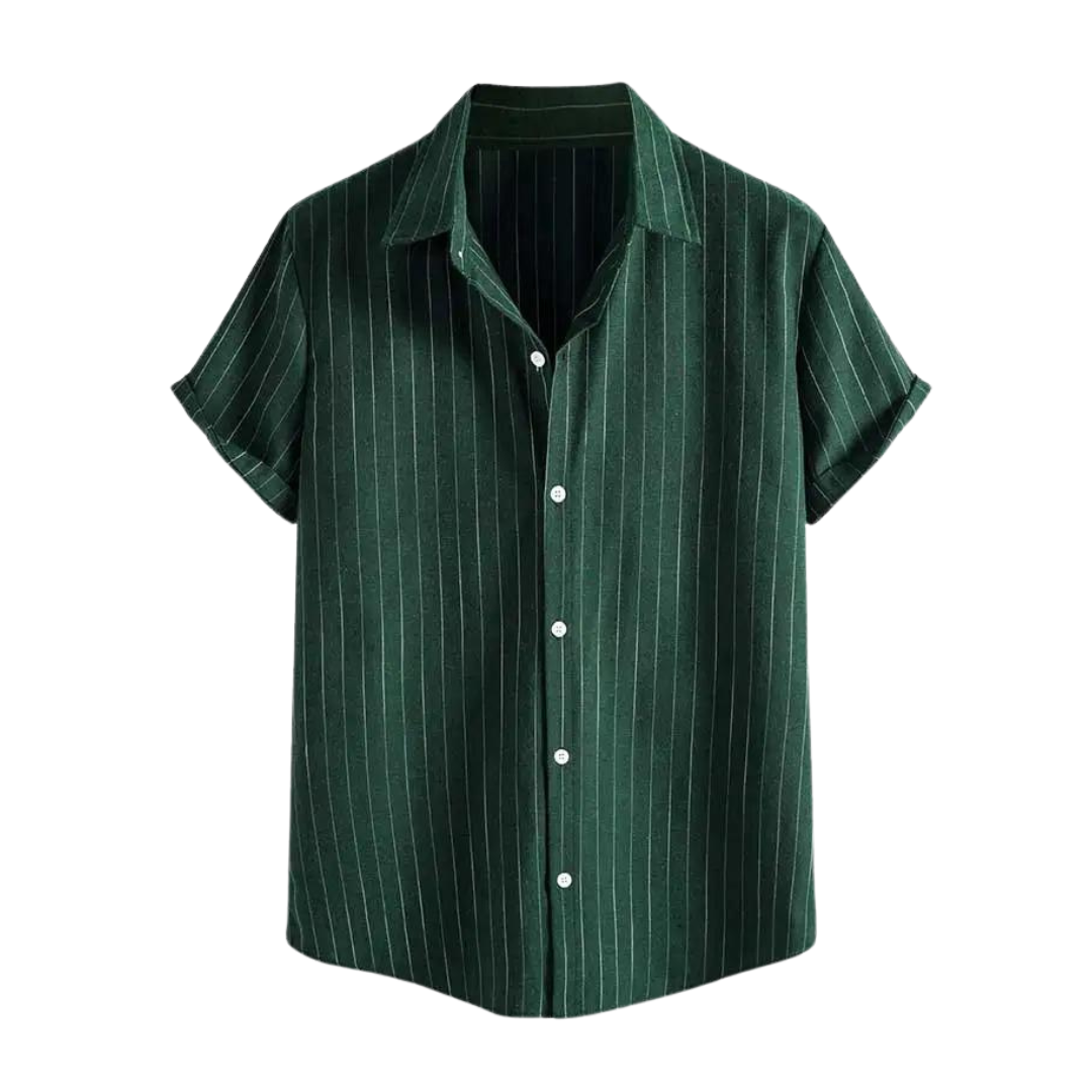 Chemise Sanlorenzo rayée manches courtes