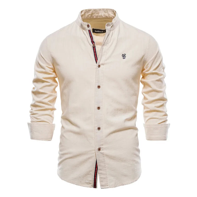 Chemise Oslow col mao