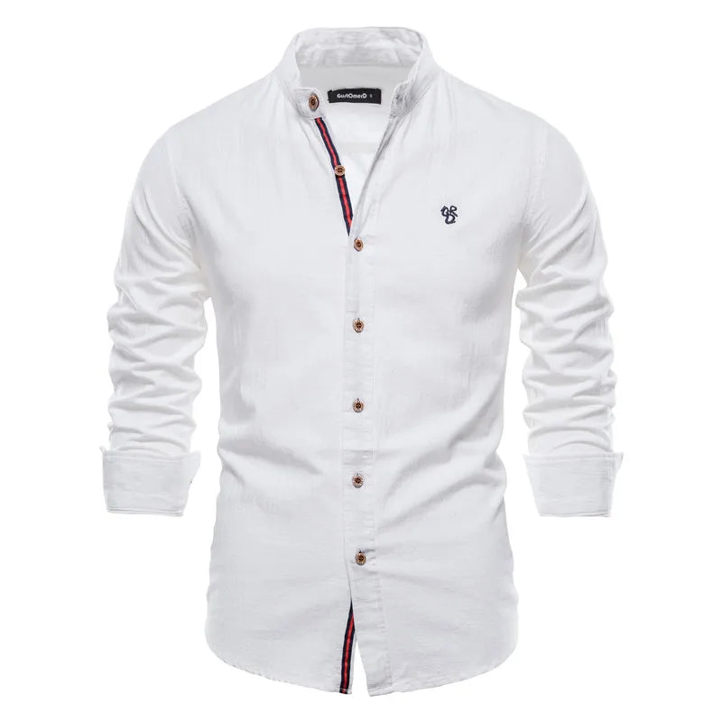 Chemise Oslow col mao