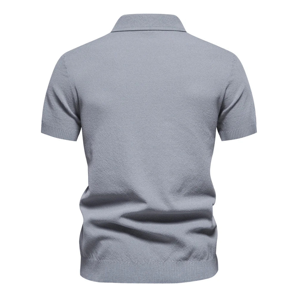 Polo Lareno zippé maille fine